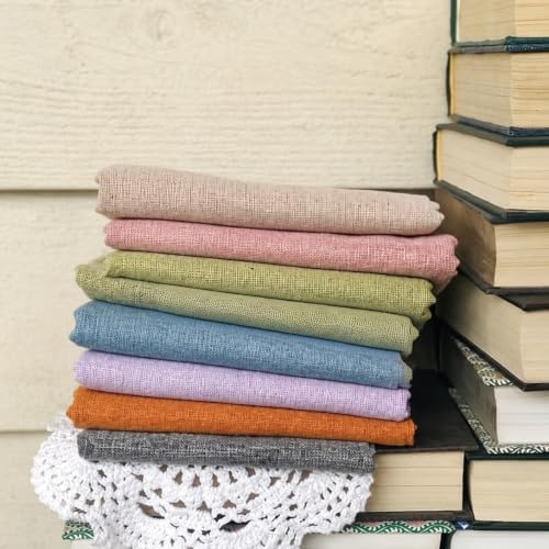 Threadart Yarn Dyed Linen Fabric, Flax, 43" Wide, 1 Yard Cut, Homespun