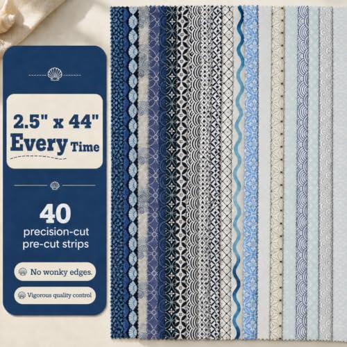 Jelly Roll Fabrics for Quilting Clearance 40 Strip 2.5" x 44" | Cotton