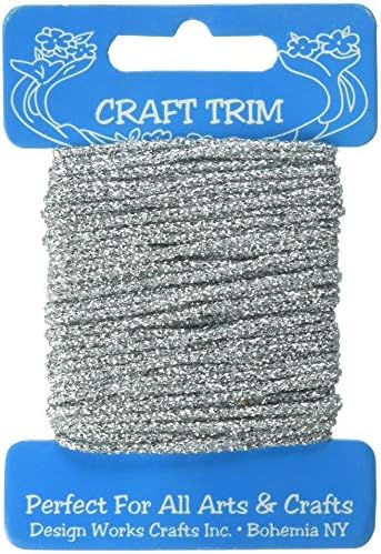 Design Works Crafts 10202 Glitter Silver Yarn Card