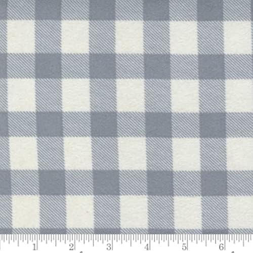 Moda Yuletide Gatherings Flannel 49144 28F Smoke Buffalo Plaid