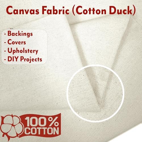 Barcelonetta | Canvas Fabric | Cotton Duck | Heavy | Natural 10oz