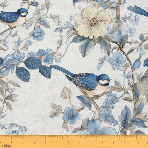 Erosebridal Watercolor Floral Fabric by The Yard Soft 2 Yards