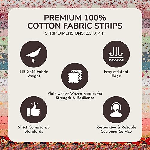 Tinyspool & Co.'s Twirlie Roll, 40 Quilting Fabric Strips
