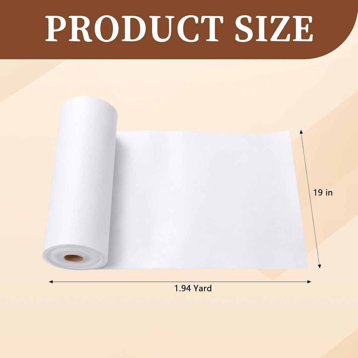 BrightRow Double Sided Foam Interfacing Stabilizer, White, 19''