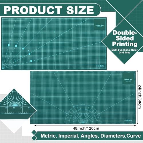 Pangda 1 Pcs 24 x 48 in Large Self Healing Cutting Mat for Sewing