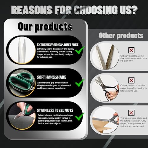Fabric Scissors Tailor Sewing Shears Heady Duty Multi-Purpose Integral