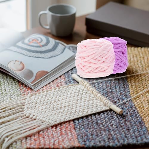 Hand-Knitting Cotton Yarn Xmas 4 Rolls for Crochet Shawls