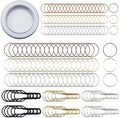 Hobbspring 180Pcs Metal Stitch Markers Kit with Rings and Pins for