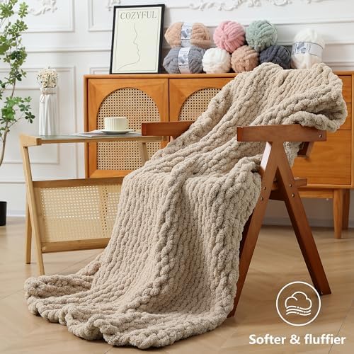 Cozyful Chunky Yarn for Hand Knitting - #10 Chunky Chenille Yarn