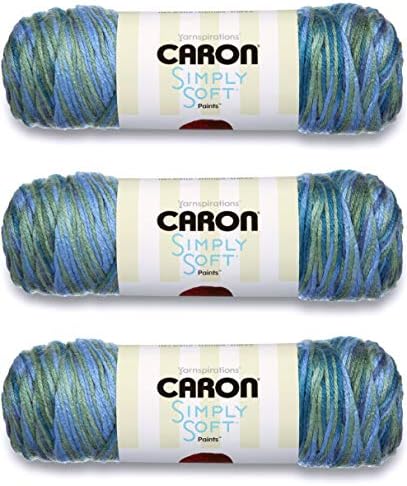 Caron CSS5865 Simply Soft Paints-Pack of 3 Balls-141g Each Ball-Spring