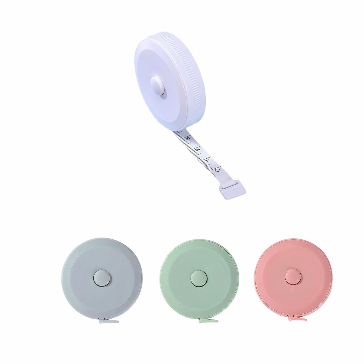 4-Pack Mini Soft Retractable Tape Measure, 60 Inch /150 cm Dual-Scale