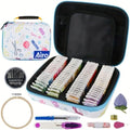 Complete Sewing Kit with Case – 120 Thread Colors, Scissors, Needles