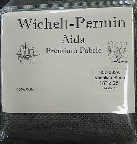 Wichelt Permin Premium AIDA Cross Stitch Fabric 14 Count Venetian