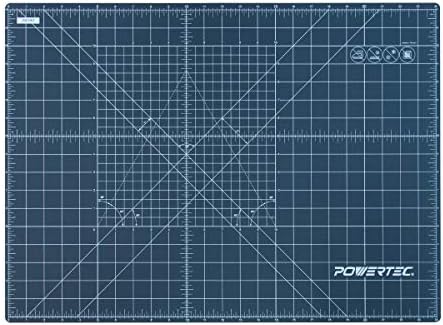 POWERTEC 61002 18” x 24” A2 Non-Slip Double Sided Rotary Cutting Mat