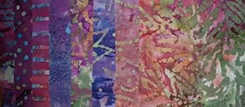 Lot of 100pcs Batik Quilt Blocks, Cotton Fabric Charm Pack, 5" Squares