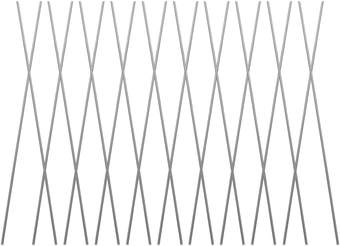 PACKOVE 20pcs Stainless Steel Knitting Pins and Rods Set for Crochet