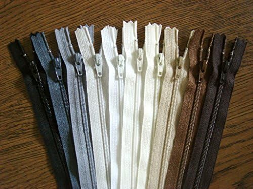 YKK Zippers MultiColor Neutral Colors Pack 7 Inch Number 3 Nylon Coil