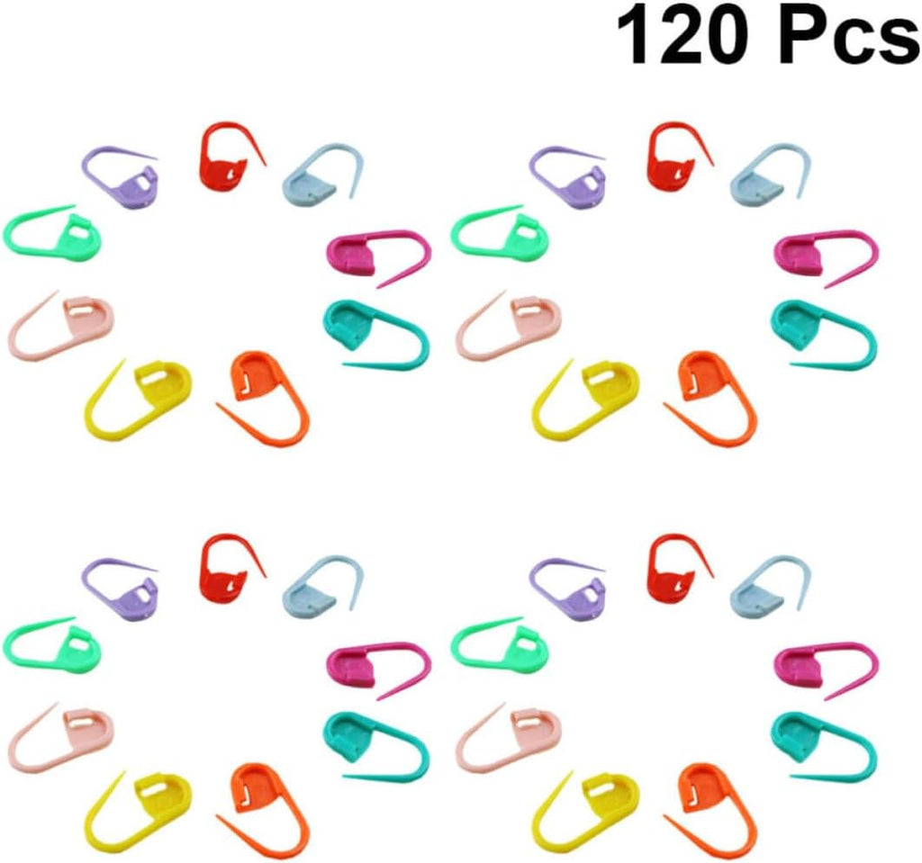 ARTIBETTER 120 Pcs Locking Stitch Markers, 10 Colors Included with Box