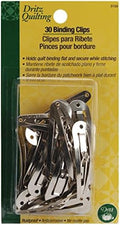 Dritz 3159 Binding Quilter's Clips (30-Count),Silver,Medium