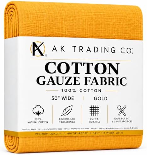 AK TRADING CO. 50" Wide 100% Cotton Island Breeze Gauze Fabric by The