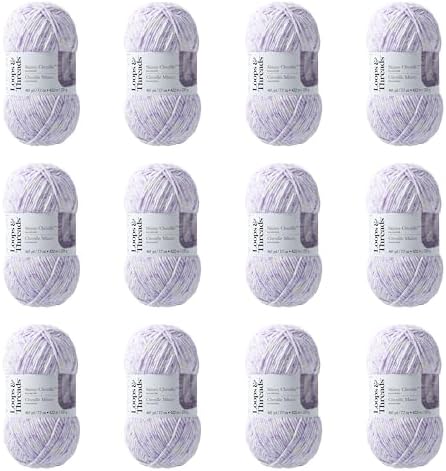 Loops & Threads Beetle Skinny Chenille Multi Yarn - Medium Weight Yarn