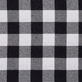 Mook Fabrics Yarn Dyed Flannel Buffalo Plaid, Black/White Cut by The
