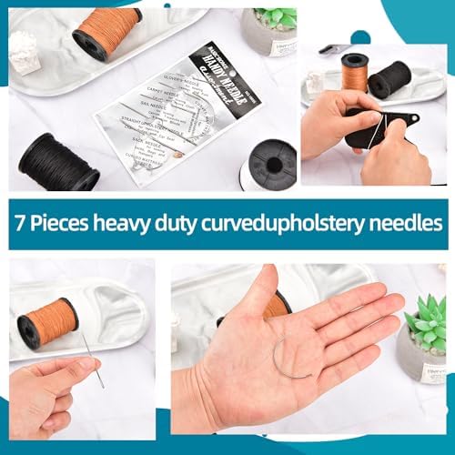 Topus Extra Strong Upholstery Repair Sewing Thread Kit and Heavy Duty