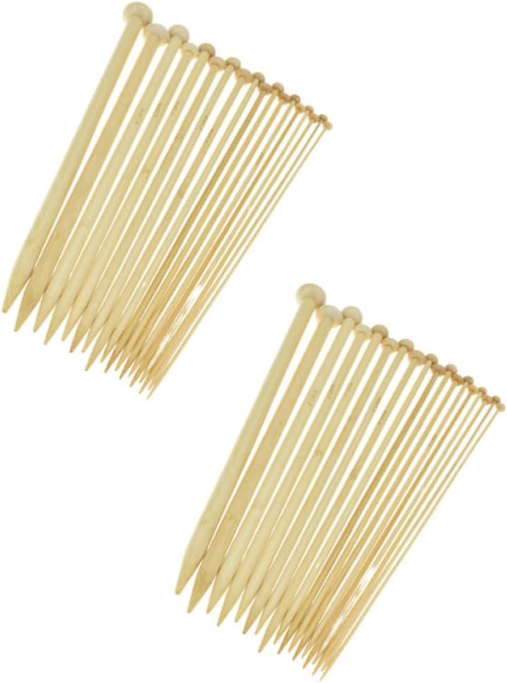 Set, Single Pointed Knitting Needles 25cm Xmas 18 Pair