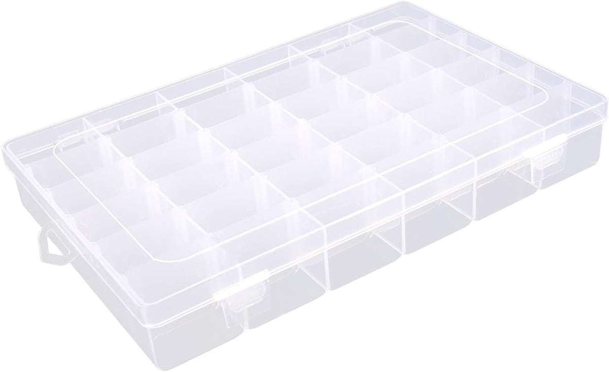 Thread Storage Box Empty Threads Spools Box Grids Embroidery Jewelry