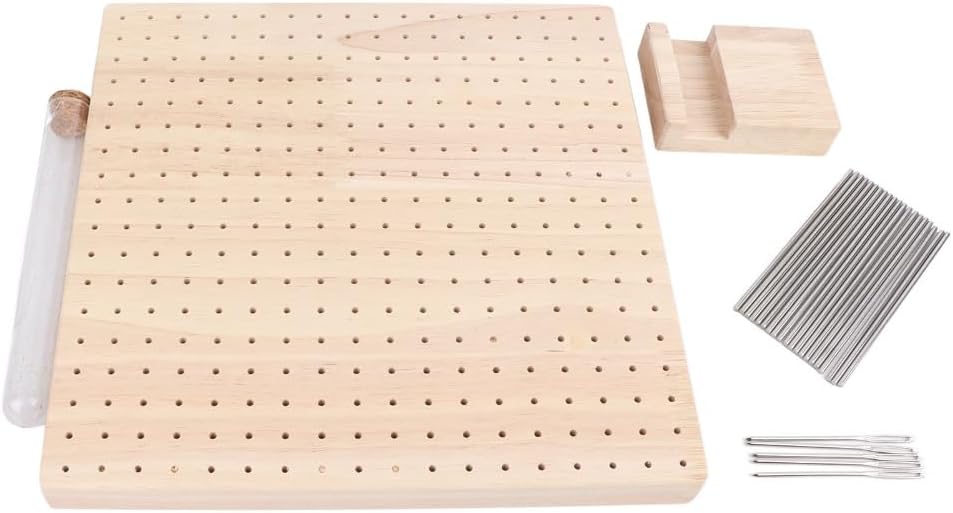 Anu Limen Blocking Board with 20 Steel Pins – DIY Knitting Blocking