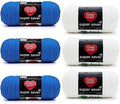Red Heart Super Saver Blue Yarn - 3 Pack of 198g/7oz - Acrylic - 4