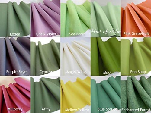 15 Succulent Colors 9x12 inches Merino Wool Blend Felt Sheets