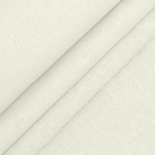58" Wide Soft Cotton Blend Fabric by the Yard, 140gsm Lightweight &