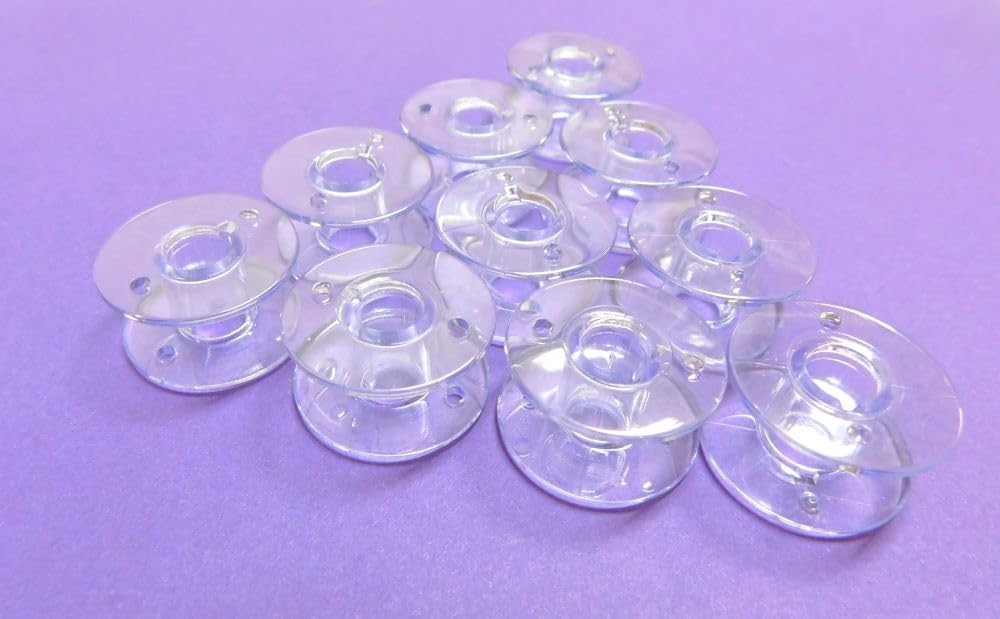 10 New Generic Sewing Machine Plastic Bobbins, Class 15, 2518P, Will
