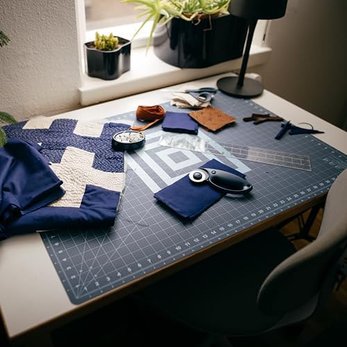 Fiskars 24" x 36" Self Healing Cutting Mat, Large Grid, Lilac Mountain