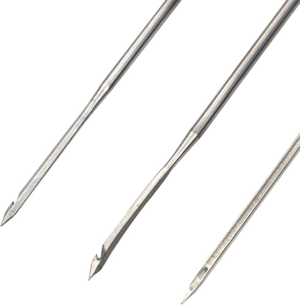 6 Pieces Leather Sewing Awl Needle Kit with Copper Handle, Leather