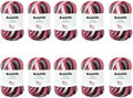 500g(10x50g) Acrylic Yarn for Crocheting and Knitting, Colorful