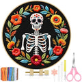 TINDTOP Embroidery Kit for Adult Beginners, Skeleton A