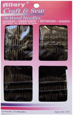 70 Piece Hand Needles. Darners, Embroidery, Betweens and Sharps.