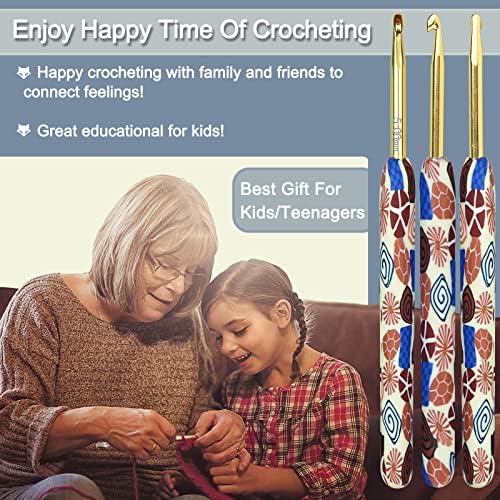 Coopay Metal Crochet Hook Set, 2.25mm-8mm