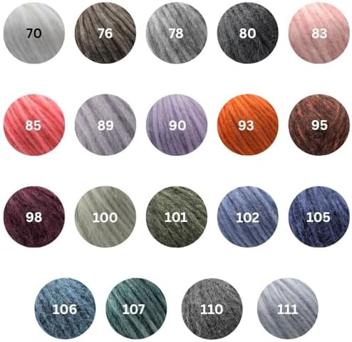 Alpaca Merino Wool Blend Yarn, Aran/Worsted-Weight, 50g