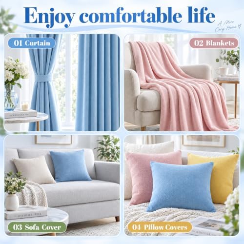 20 Pcs Polar Fleece Fabric 20"x20", Solid Color Anti Pill Plush Fabric