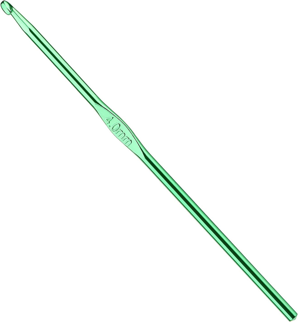 Iuuidu 4mm Aluminum Crochet Hook, Smooth Crochet Needles