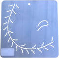 M Baraldi Feather Border Corner Stencil for Quilting – Reusable