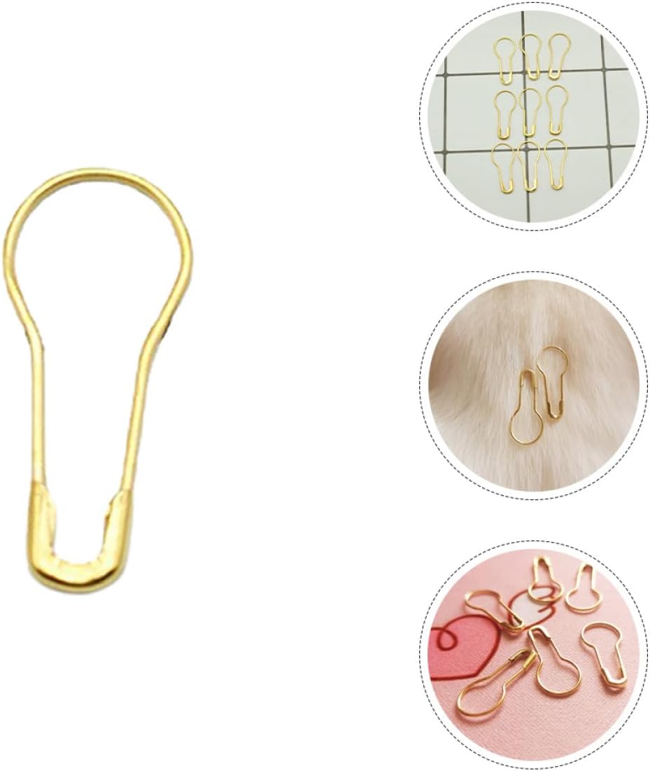 Gold Gourd Shape Metal Safety Pins for Knitting Stitch Markers
