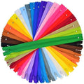 100 Pieces Nylon Coil Zippers, 12 Inch Colorful Sewing Zippers