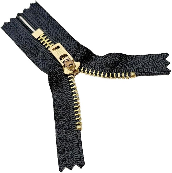 YKK #5 Extra Strong Pants Zippers (Closed Bottom) - Color 580 Black