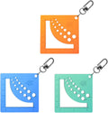 3pcs Acrylic Knit Needle Gauge Ruler Keychain for Knitters Crocheters