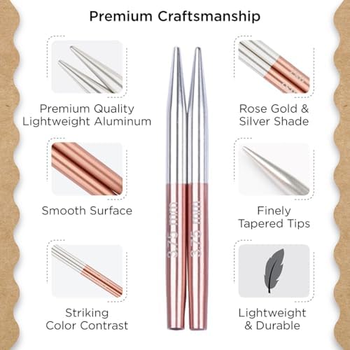 Knitter’s Pride Rosemist Interchangeable Needle Set 2”(5cm) - Mini