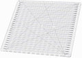 Quilting Ruler, 12.5" x 12.5" Slotted Acrylic Ruler for Quilting and